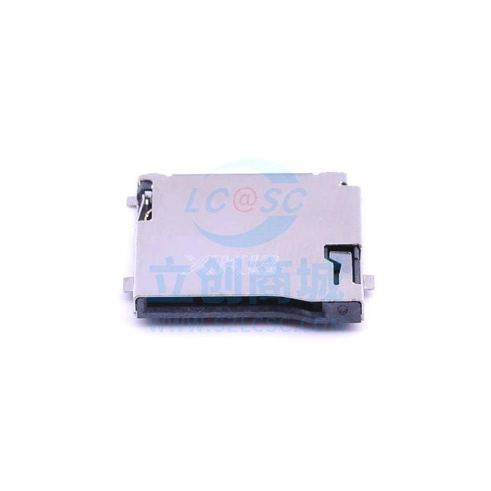 10 Pcs Card Socket Connector TF-Card External Welding self-Elastic Buckle, no Shrapnel SD Card Connector SMD Card Socket XKTF-N02-N