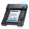 GRAUGEAR SATA SSD/HDD to M.2 NVMe Docking Station, USB-C 10Gbps Clone Station for M.2 NVMe SSD to SATA 2.5/3.5 SSD & HDD Converter, Offline Cloning, Tool-Free, Built-in Cooling Fan view 1