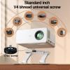 DAWASAPAT Adjustable Projector Stand & Mount - 3-in-1 Ceiling/Wall/Table Mount with 180 Dual-Axis Rotation, Universal 1/4" Screw, Multi-Hole Design, Anti-Slip Pads for Secure Projector Holder view 4
