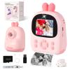 Instant Print Camera for Kids, 1080P HD Selfie Digital Video Cameras Toddler 3 Print Paper & 32G Card, Christams Birthday Gifts for Girls Boys Age 3-12(Pink) view 1