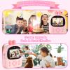 Instant Print Camera for Kids, 1080P HD Selfie Digital Video Cameras Toddler 3 Print Paper & 32G Card, Christams Birthday Gifts for Girls Boys Age 3-12(Pink) view 3