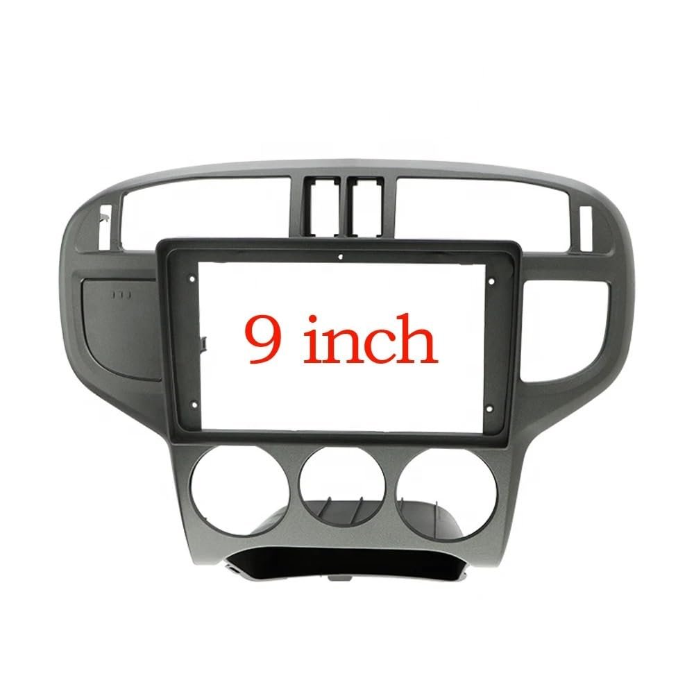 YSMDCYYSM 9 inch Car Fascia Radio Panel Compatible with Matrix 2001-2010 (Left Wheel) Dash Kit Install Facia Console Bezel Plate Adapter Trim Frame Panel