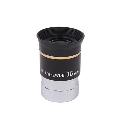 1.25" 31.7mm Eyepiece Lens 66 Degree Ultra-Wide Angle 6/9/15/20mm Multi-Coated for 1.25inch Telescope(15mm)