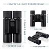 10X25 Binoculars for Adults Kids, HD Folding Compact Binoculars with Weak Light NightClear, High-Reflective Prism Binocular for Bird Watching view 3