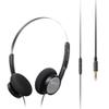 FiiO Snowsky Wind 3.5mm ON-Ear Headphones for Recording Gaming with Microphone, 40mm Diaphragms Driver,HiFi Sound (Black) view 1