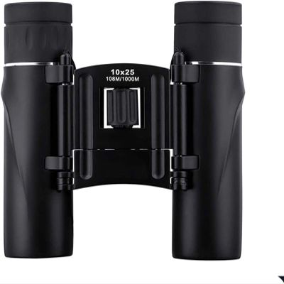 10X25 Binoculars Compact,Waterproof Compact Roof Prism Binocular with Fully Coated Lens forHiking Bird Watching