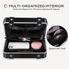 BYOOTIQUE Aluminum Hard Shell Purse with Strap Cosmetic Makeup Case Travel view 3