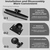 Aluminum Alloy Double Socket Arm 5.9" Compatible with RAM Mounts B Size 1" Ball Adapetr Componentswith Phone Mount for Navigator/Action Camera view 2