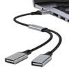 BOXUWFO HONGP USB Hub 2.0 USB Splitter 4 Port Power Adapter Cable Multiple Expander Dual USB Keyboard Printer(A to 4 USB 0.25m) view 3