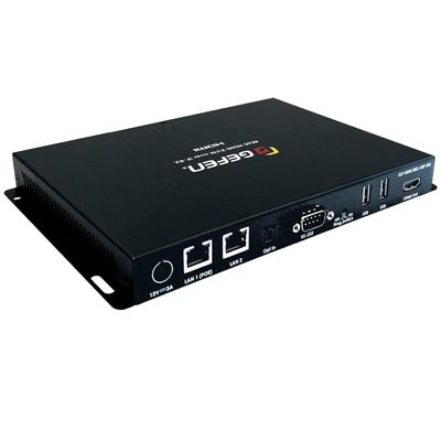 Gefen HDMI Over IP Receiver  4K60 4:4:4 HDR10+, Dolby Vision, USB-C, PoE, HDCP 2.3, KVM & Audio Return (AV Over IP)  Ideal for Video Walls & Commercial AV (GF-HDK18G-VIP-RX)
