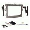 Double DIN Car Stereo Installation Kit (Silver) Compatible with Toyota Corolla 2009, 2010, 2011, 2012 and 2013 for Factory Amplified Models view 1