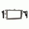 Double DIN Car Stereo Installation Kit (Silver) Compatible with Toyota Corolla 2009, 2010, 2011, 2012 and 2013 for Factory Amplified Models view 2
