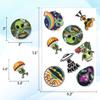 100pcs Alien Stickers - Alien Sticker for Adults, Phone Waterproof Decals for Water Bottles Laptop Luggage Computer Scrapbooking Teens Adult Girls Kids Funny Party Birthday Decorations view 4