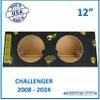 2008-2024 Challenger 12" Dual Sealed Sub Box Subwoofer Enclosure Car Audio Speaker Box Custom Subwoofer Enclosure view 2