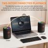 2 in 1 Magnetic Dual Splittable Bluetooth Speaker, IPX6 Waterproof Split Portable Wireless Speaker with 20W Loud Stereo Sound, Bluetooth V5.3, 24H Playtime, Multiple pairing for Home,Outdoor or Travel view 3
