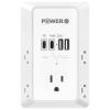 20W PD Fast Charging Wall Outlet with USB Ports (2C2A), Electrical Outlet Extender, Surge Protector, Wall Plug Adapter for Multiple Devices, Wall Socket Expander view 1