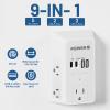 20W PD Fast Charging Wall Outlet with USB Ports (2C2A), Electrical Outlet Extender, Surge Protector, Wall Plug Adapter for Multiple Devices, Wall Socket Expander view 3