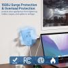 20W PD Fast Charging Wall Outlet with USB Ports (2C2A), Electrical Outlet Extender, Surge Protector, Wall Plug Adapter for Multiple Devices, Wall Socket Expander view 4