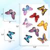 100pcs Butterfly Stickers, Waterproof Decals for Water Bottles Laptop Luggage Computer Scrapbooking Party Birthday Decorations view 4