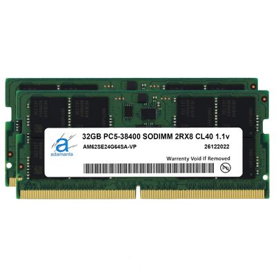 Adamanta 64GB (2x32GB) Compatible for MSI Katana GF66 12UGOK Laptop DDR5 4800MHz PC5-38400 SODIMM 2Rx8 CL40 1.1v Notebook Memory Module Upgrade RAM