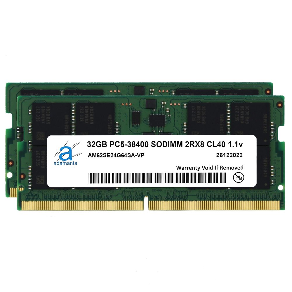Adamanta 64GB (2x32GB) Compatible for MSI Katana GF66 12UGOK Laptop DDR5 4800MHz PC5-38400 SODIMM 2Rx8 CL40 1.1v Notebook Memory Module Upgrade RAM