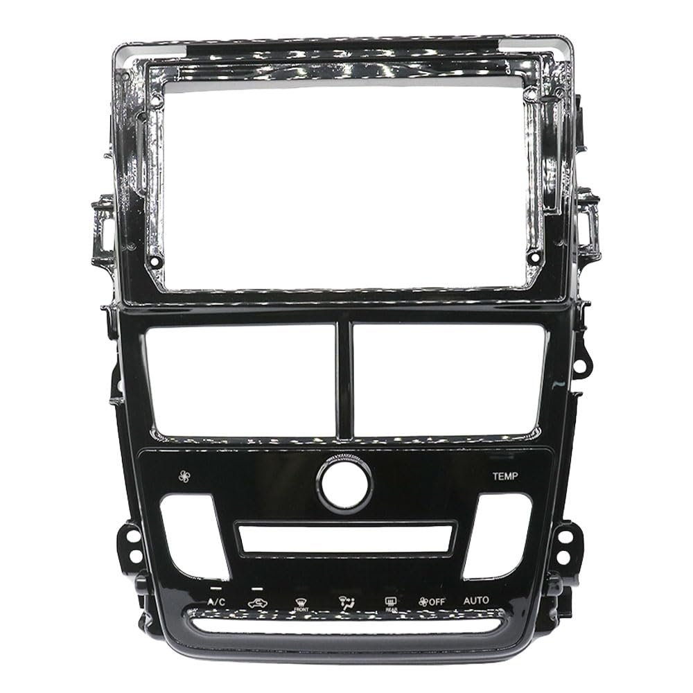QIDALASER Car Radio Frame 9 Inch Fascia Adapter Android Dash Fitting Panel Kit for Toyota Vios Yaris 2017-2019 (Left at Frame)