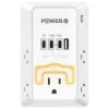 20W PD Fast Charging Wall Outlet with USB Ports (3C1A), Electrical Outlet Extender with Night Light, Surge Protector, Wall Plug Adapter for Multiple Devices, Wall Socket Expander view 1