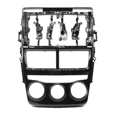 QIDALASER Car Radio Frame 9 Inch Fascia Adapter Android Dash Fitting Panel Kit for Toyota Vios Yaris 2017-2019 (Right MT Frame)