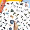 100pcs Fighter Plane Stickers - Military Aircraft Sticker Waterproof Decals for Water Bottles Laptop Luggage Computer Scrapbooking Teens Adults Girls Funny Party Birthday Decorations view 3