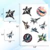100pcs Fighter Plane Stickers - Military Aircraft Sticker Waterproof Decals for Water Bottles Laptop Luggage Computer Scrapbooking Teens Adults Girls Funny Party Birthday Decorations view 4