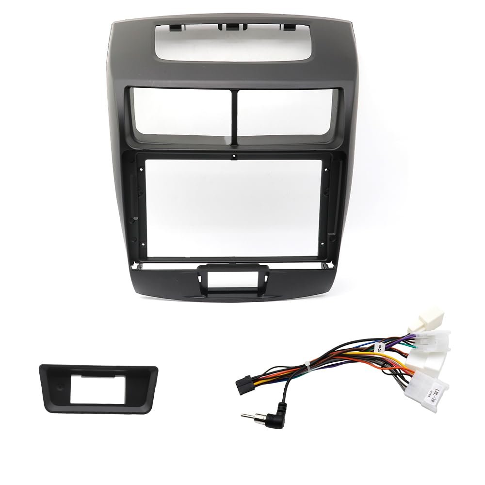 for Toyota AVANZA 2012 9 INCH Radio Fascia Frame Car Accessories Installation Android Player Panel Adapter Cover Faceplates Trim (Frame with Cable)