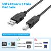 Dmoizka 6.6ft USB Cable for HP Photosmart C4599 C4524 C4635 C4640 C4650 C4680 C4683 Printer view 2