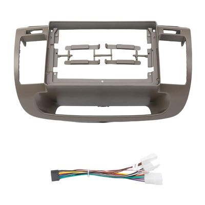 9-Inch 2Din Car Radio Dashboard Stereo Panel for Mounting Dual Din CD DVD Frame for Toyota Camry 5 2001-2006 fascias (Gray an Cord)