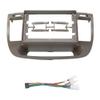 9-Inch 2Din Car Radio Dashboard Stereo Panel for Mounting Dual Din CD DVD Frame for Toyota Camry 5 2001-2006 fascias (Gray an Cord) view 1