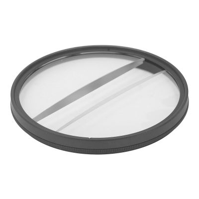 Double Half Moon Prism Special Effect Filter Camera Center Field Separation Diopter Photography Lens Accessories (77MM)