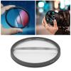 Double Half Moon Prism Special Effect Filter Camera Center Field Separation Diopter Photography Lens Accessories (77MM) view 2