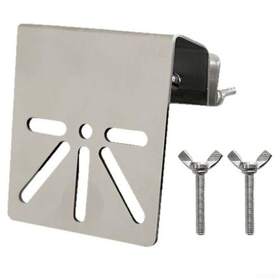 Gutter Mount Stainless Steel Bracket for Security Camera, Camera Holder with Butterfly Screws for Outdoor Security Monitoring