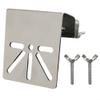 Gutter Mount Stainless Steel Bracket for Security Camera, Camera Holder with Butterfly Screws for Outdoor Security Monitoring view 1