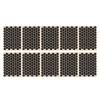 Hexagon Grip Decal Sticker Ultra Thin Sweat Absorption Non Slip for Keyboard Mobile Phone Black 10PCS view 1