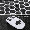 Hexagon Grip Decal Sticker Ultra Thin Sweat Absorption Non Slip for Keyboard Mobile Phone Black 10PCS view 2