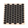 Hexagon Grip Decal Sticker Ultra Thin Sweat Absorption Non Slip for Keyboard Mobile Phone Black 10PCS view 4
