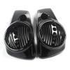 DFMT Vivid Black 8" Speaker Lids w/Tweeter Port Fit for Harley Davidson 2014-2023 Touring Models Street Glide Electra Glide Road Glide Hard Saddlebags Speaker Lid view 2