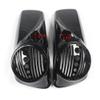 DFMT Vivid Black 8" Speaker Lids w/Tweeter Port Fit for Harley Davidson 2014-2023 Touring Models Street Glide Electra Glide Road Glide Hard Saddlebags Speaker Lid view 4