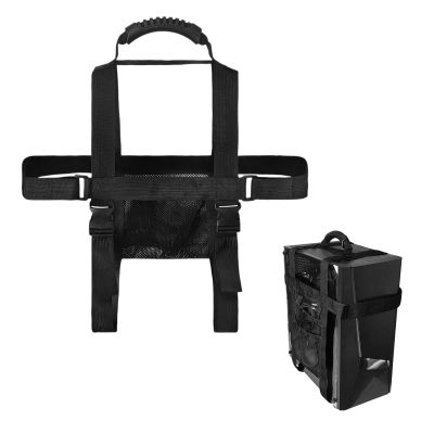 CPU Stand Desktop Wearable Strap Adjustable Belt Holder, Travel Harness With Handle And Pockets Computer Case Mid-Tower