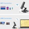 Wireless Digital Microscope, 50X to 1000X Portable Magnifier with Adjustable Stand, 1080P HD USB Inspection Camera with 8 LED Lights for Phone Tablet view 2