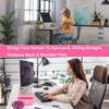 CalorMixs Ergonomic Acrylic Monitor Stand with Storage - Bright Pink Desktop Organizer for Back Pain Relief & Space Saving, Stylish & Modern Desktop Organizer(Home/Office Use) view 3