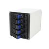 Atsoya Internal Hard Drive Enclosure 3 x 5.25 Drive Bays Hard Disk Enclosure HDD Hot Swap Cage Mobile Rack for 5 x SATA 2.5 HDD, 5 x SATA 3.5 HDD, SAS HDD view 1