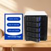 Atsoya Internal Hard Drive Enclosure 3 x 5.25 Drive Bays Hard Disk Enclosure HDD Hot Swap Cage Mobile Rack for 5 x SATA 2.5 HDD, 5 x SATA 3.5 HDD, SAS HDD view 2