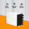 Atsoya Internal Hard Drive Enclosure 3 x 5.25 Drive Bays Hard Disk Enclosure HDD Hot Swap Cage Mobile Rack for 5 x SATA 2.5 HDD, 5 x SATA 3.5 HDD, SAS HDD view 3