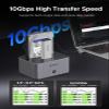 ORICO Hard Drive Docking Station 10Gbps for NVMe SSD & SATA 3.5 HDD with Bidirectional Cloning Type-C Hybrid Docking Station with Independent Aluminum Heat Sink view 2